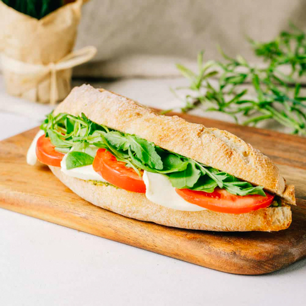 Küstenkruste Mozzarella
